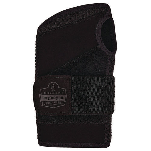 Ergodyne Proflex 4005 Wrist Brace Support With Single Strap Medium Fits Left Hand Black