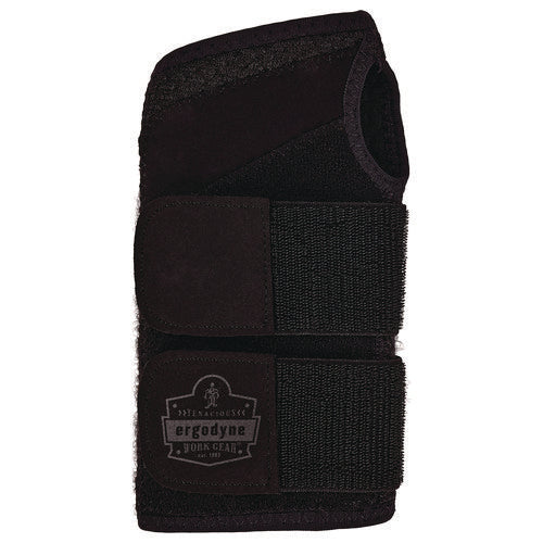 Ergodyne Proflex 4015 Wrist Brace Support With Double Strap X-large Fits Left Hand Black