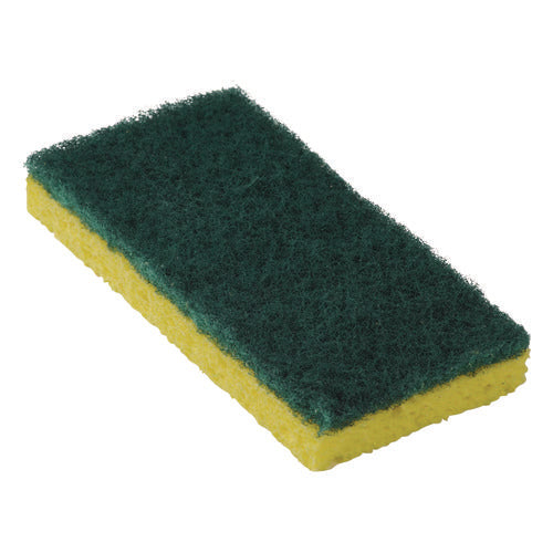 Americo Resort Cut Scrub Sponge Medium Duty 6.25x3.18 Green/yellow 40/Case