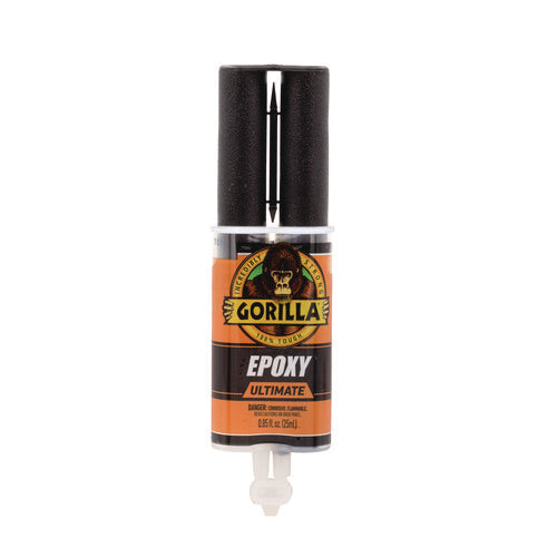 Gorilla Epoxy Ultimate 0.85 Oz Syringe Dries Black