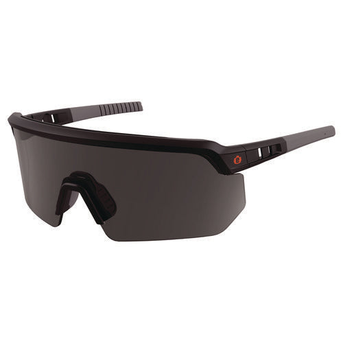 Ergodyne Skullerz Aegir-afaspm Anti-scratch And Enhanced Anti-fog Safety Glasses Matte Black Frame Smoke Polycarb Lens