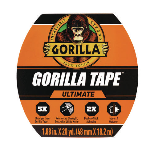 Gorilla Ultimate Tape 3" Core 1.88"x20 Yd Black