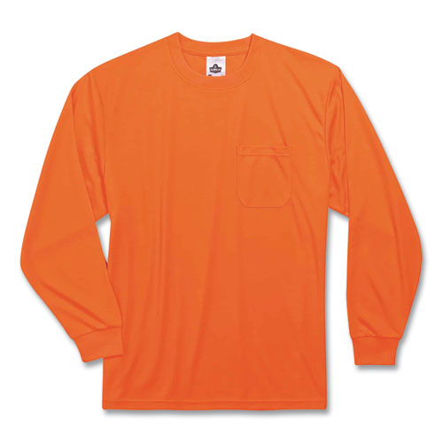 Ergodyne Glowear 8091 Non-certified Hi-vis Long Sleeve Shirt 4x-large Orange