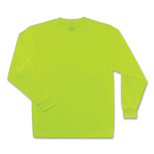 Ergodyne Glowear 8091 Non-certified Hi-vis Long Sleeve Shirt 2x-large Lime