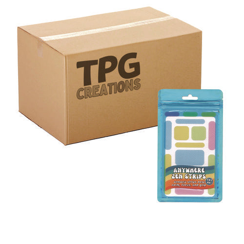 TPG Creations Anywhere Zen Strips Bumpy Assorted Pastel Colors 13/set 24 Sets/Case