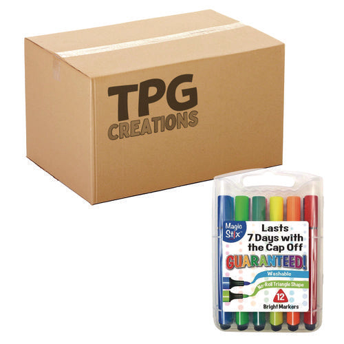 TPG Creations Magic Tri Stix Set 12 Assorted Colors 12/set 48 Sets/Case