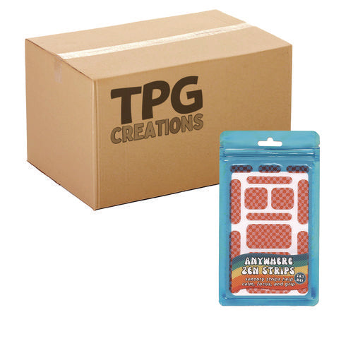 TPG Creations Anywhere Zen Strips Bumpy Checkered Pink/red 13/set 24 Sets/Case