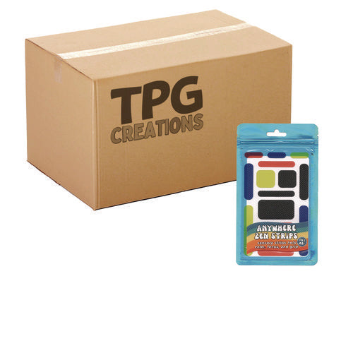 TPG Creations Anywhere Zen Strips Bumpy Assorted Primary Colors 13/set 24 Sets/Case