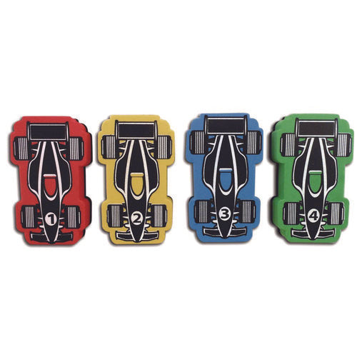 TPG Creations Magnetic Racecar Whiteboard Eraser 4.5x2.6x1 4/pack 24 Packs/Case