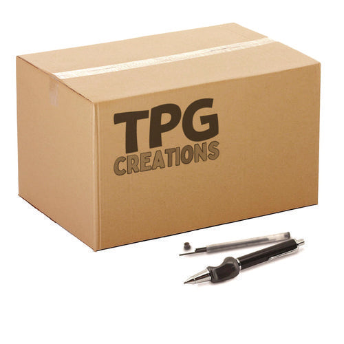 TPG Creations Heavyweight Mechanical Pencil Set W/the Pencil Grip 2 Mm Lead Refills Hb (#2) Black Lead Black/navy/silver Barrel 8/ct