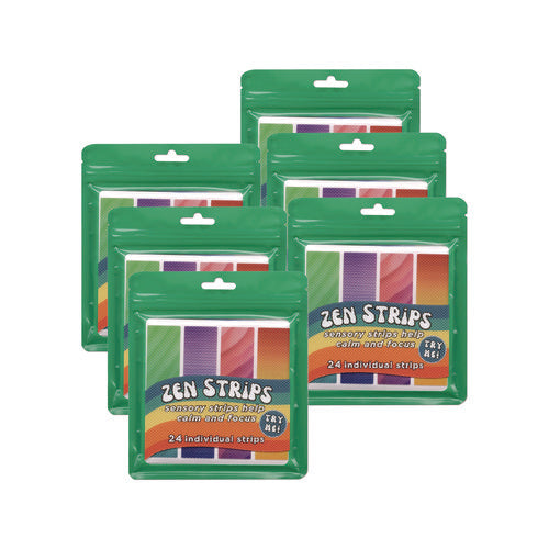 TPG Creations Zen Strips Bumpy Gradient Classpack Assorted Colors 24/set 6 Sets/Case
