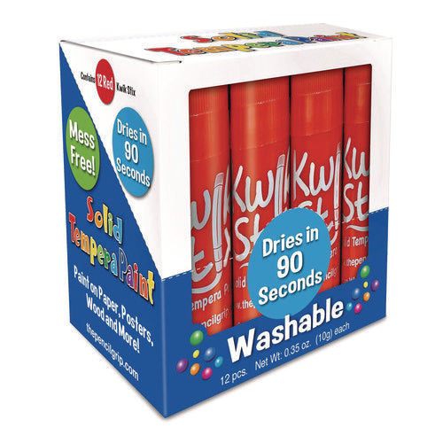 TPG Creations Kwik Stix Single Color Pack 0.7"x3.5" Red 12/pack 12 Packs/Case