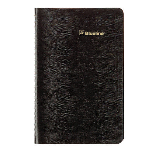 Blueline Plan And Link Weekly Planner 8"x5" Black Cover 12-month (jan To Dec): 2025