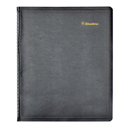 Blueline Plan And Link Weekly Appointment Planner 11"x9.06" Black Cover 12-month (jan To Dec): 2025