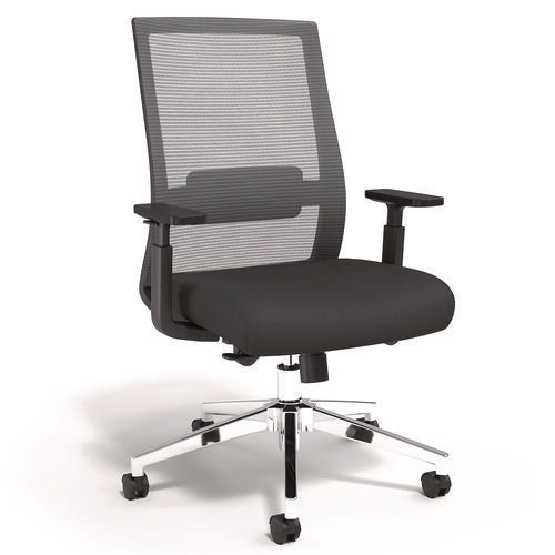 Alera Ashdale Ergonomic Fabric Swivel Task Chair Supports Up To 275 Lb 18.15 To 21.89 Seat Height Black Seat/back Black Base