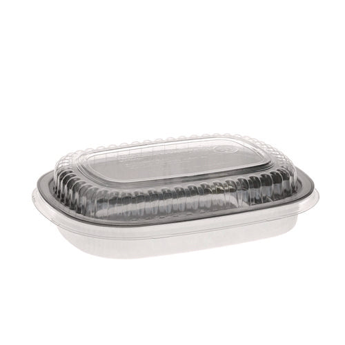 Pactiv Evergreen Classic Carry-out Container With Pet Dome Lid 22 Oz 8.2x6.2x1.3 Silver 100/Case