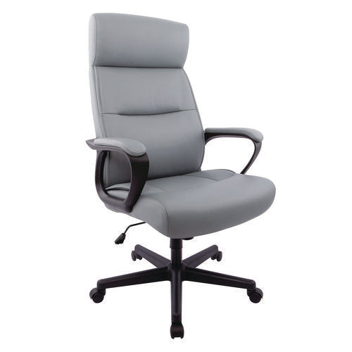 Alera Alera Oxnam Series High-back Task Chair Supports Up To 275 Lb 17.56 To 21.38 Seat Height Gray Seat Gray Back Black Base