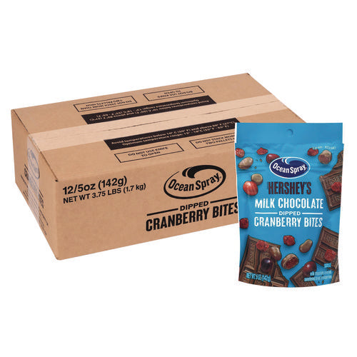 Ocean Spray Milk Chocolate Dipped Cranberry Bites Cranberry/chocolate 5 Oz Bag 12/Case