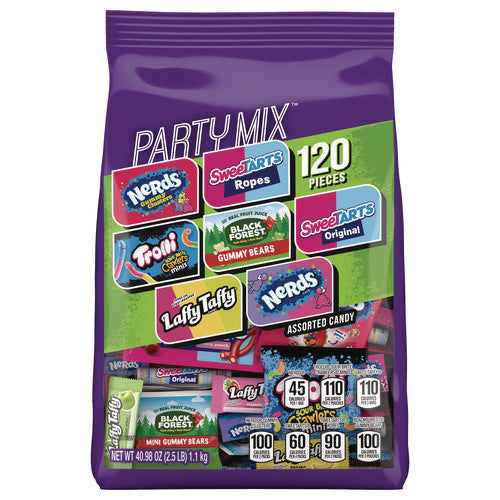 NERDS Party Mix Stand Up Bag Assorted Fruity 40.98 Oz Bag 120 Pieces