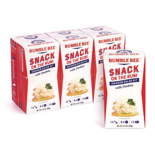 Bumble Bee Snack On The Run Chicken Salad Kit With Crackers 3.5 Oz Box 6/Case