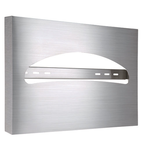 Alpine Industries Stainless Steel Brushed Half-fold Toilet Seat Cover Dispenser 15.7x2x11.8