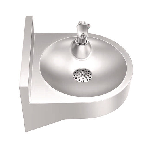 Alpine Industries Wall-mounted Indoor/outdoor Water Fountain Single-level Non-filtered Non-refrigerated Silver
