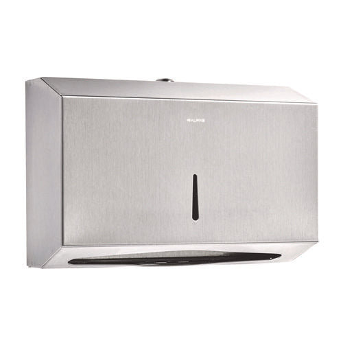 Alpine Industries Horizontal C-fold/multi-fold Paper Towel Dispenser 7.08x3.93x10.82 Brushed Nickel