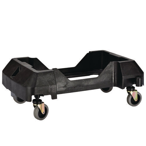 Alpine Industries Rectangular Trash Can Dolly 200 Lb Capacity 8.2x24.4x15.7 Black