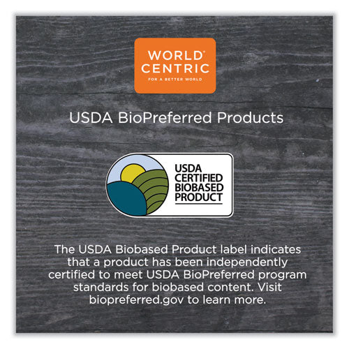World Centric Fiber Plates Ripple Edge 6.1" dia. Natural 1000/Case