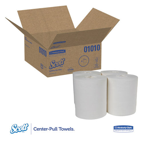 Scott Essential Center-pull Towels Absorbency Pockets 2-ply 8x15 White 500/roll 4 Rolls/Case