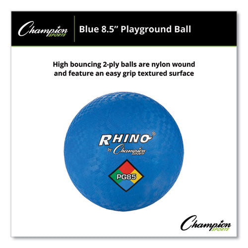 Champion Sports Playground Ball 8.5" Diameter Blue
