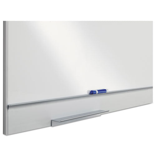 Iceberg Polarity Magnetic Dry Erase White Board 72x46 White Surface Silver Aluminum Frame