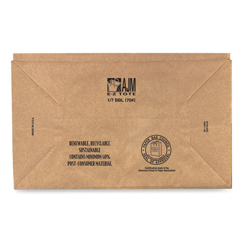 AJM Packaging Corporation Handle Bag 12"x7"x14" Brown 300/bundle