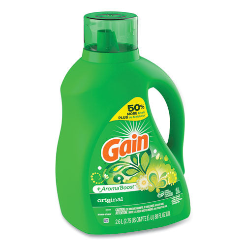 Gain Liquid Laundry Detergent Gain Original Scent 88 Oz Pour Bottle 4/Case