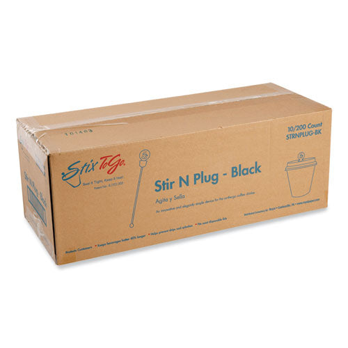 AmerCareRoyal Beverage Plugs Black 200/box 10 Boxes/Case