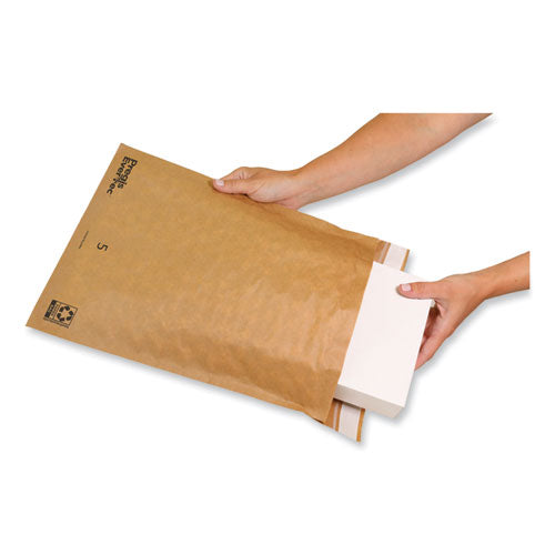 Pregis Evertec Curbside Recyclable Padded Mailer #5 Kraft Paper Self-adhesive Closure 12x15 Brown 100/Case