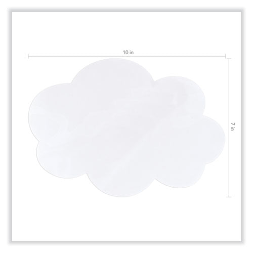 Pacon Self Stick Dry Erase Clouds 7x10 White Surface 10/pack