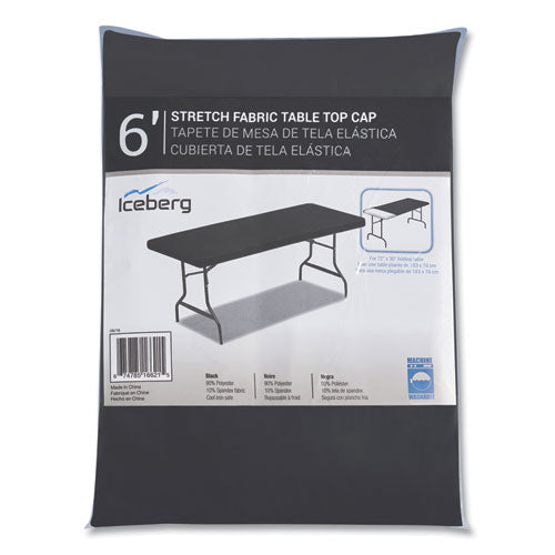 Iceberg Igear Fabric Table Top Cap Cover Polyester 30x72 Black