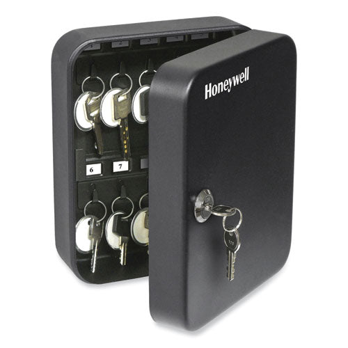 Honeywell 24-slot Key Box 6.3x2.9x7.8 Steel Black