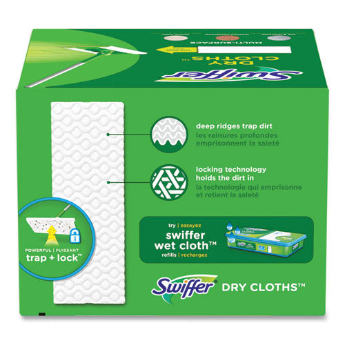 Swiffer Dry Refill Cloths. 8x10.4 White 32 Box 4 Boxes/Case