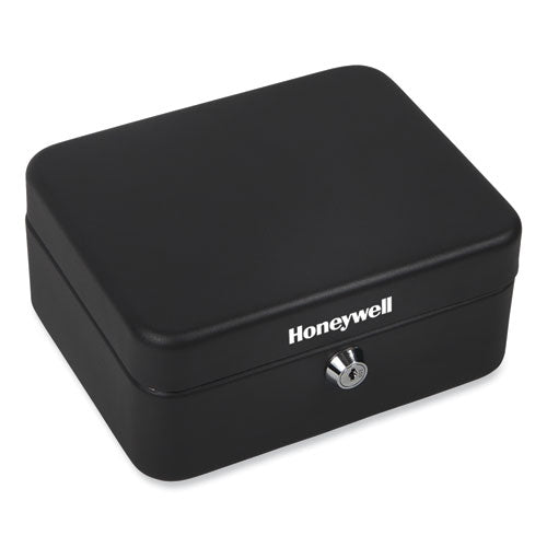 Honeywell Convertible Cash And Key Box With 10 Keys 7.9x6.5x3.5 Security Steel Black