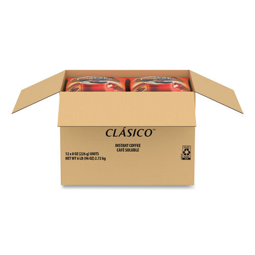 Nescafé Clasico Dark Roast Instant Coffee 8 Oz 12/Case