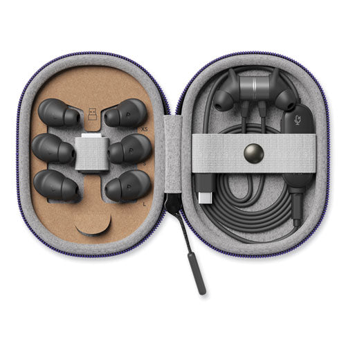 Logitech Zone Wired Earbuds Teams Graphite