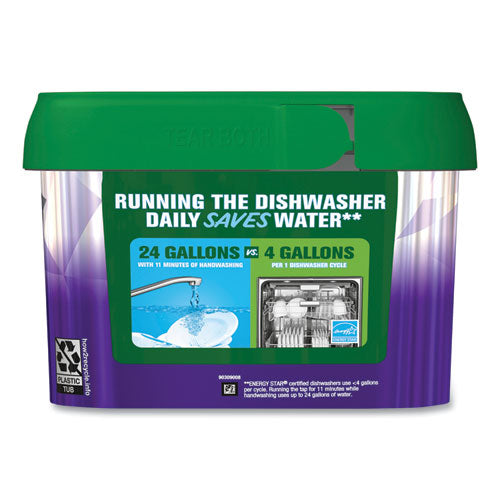 Cascade Platinum Plus Actionpacs Dishwasher Detergent Pods Fresh Scent 20.7 Oz Tub 38/tub 6/Case
