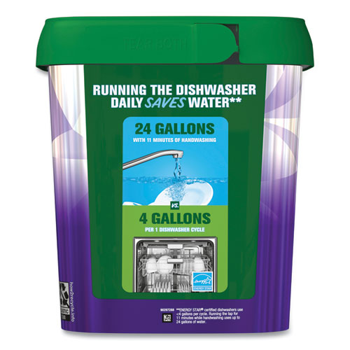 Cascade Platinum Plus Actionpacs Dishwasher Detergent Pods Fresh Scent 28.4 Oz Tub 52/tub 3 Tubs/Case