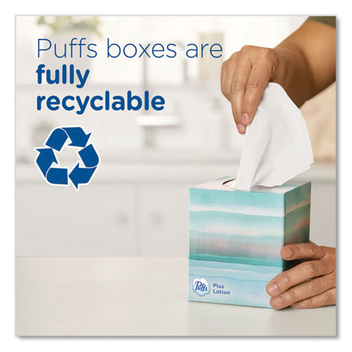 Puffs Ultra Soft Facial Tissue 2-ply White 124 Sheets/box 6 Boxes/pack 4 Packs/Case