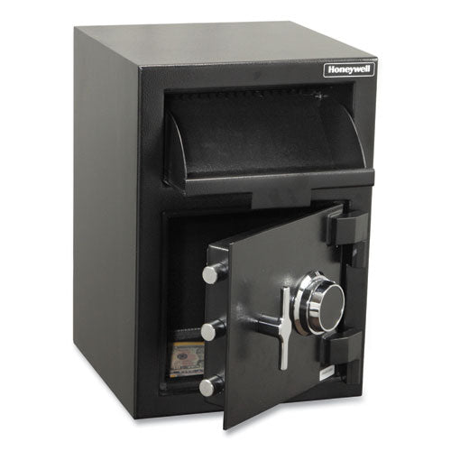 Honeywell Steel Depository Safe With Combo Lock 14x14.2x20 1.06 Cu Ft Black