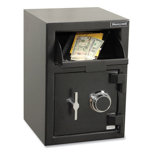 Honeywell Steel Depository Safe With Combo Lock 14x14.2x20 1.06 Cu Ft Black