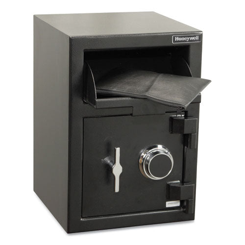 Honeywell Steel Depository Safe With Combo Lock 14x14.2x20 1.06 Cu Ft Black