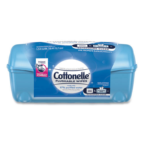 Cottonelle Fresh Care Flushable Cleansing Cloths 1-ply 3.75x5.5 White 42/pack 8 Packs/Case